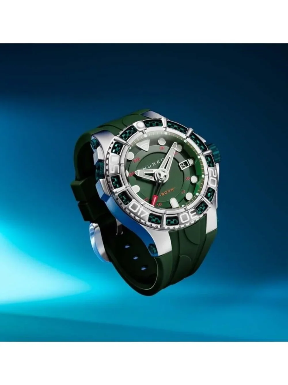 NWT Nubeo Manta Green Dial Men's Watch